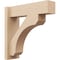 Ekena Millwork 8-in W x 20-in D x 32-in H Legacy Block Rough Cedar Woodgrain TimberThane Outlooker, Primed Tan OUTUR080X20X32LEC44RCPR - alternate 1